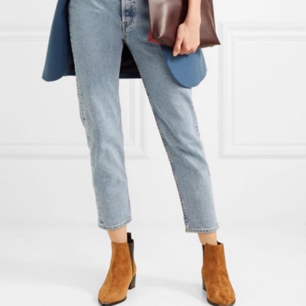 Acne Studios Jensen Suede Classic Ankle Boots - Size 6
